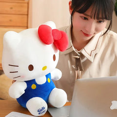 NEW Hot 1-10pcs Sitting posture Hello Kitty Anime Hello Kitty Plush Toy Plush Pillow Girl Birthday Gift Kawaii Hello Kitty Doll