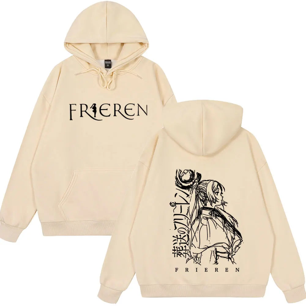 Frieren Anime Hoodie | Unisex Fleece Fantasy Sweatshirt Hoodies & Sweatshirts - The Eezee Shop