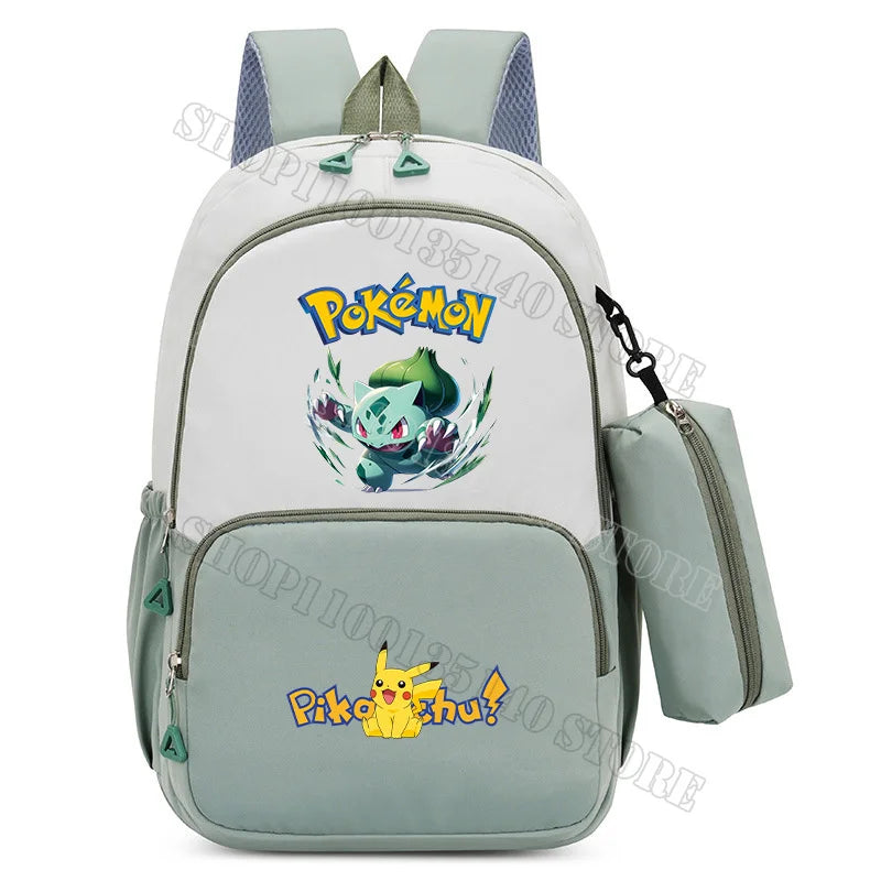 Anime Figure Print Backpack | Large Capacity Bag with Pencil Case Backpacks - The Eezee Shop