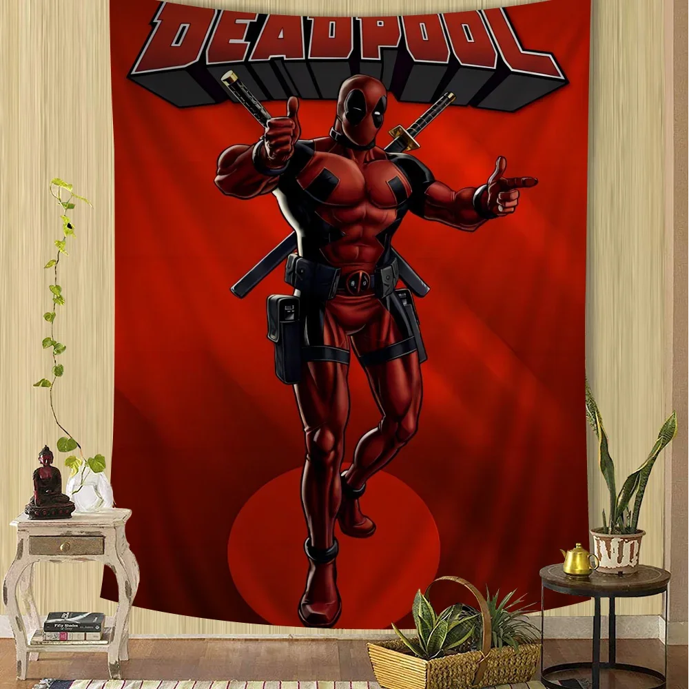 Deadpool Wall Tapestry | Large Hanging Dorm & Room Decor Wall Tapestries - The Eezee Shop