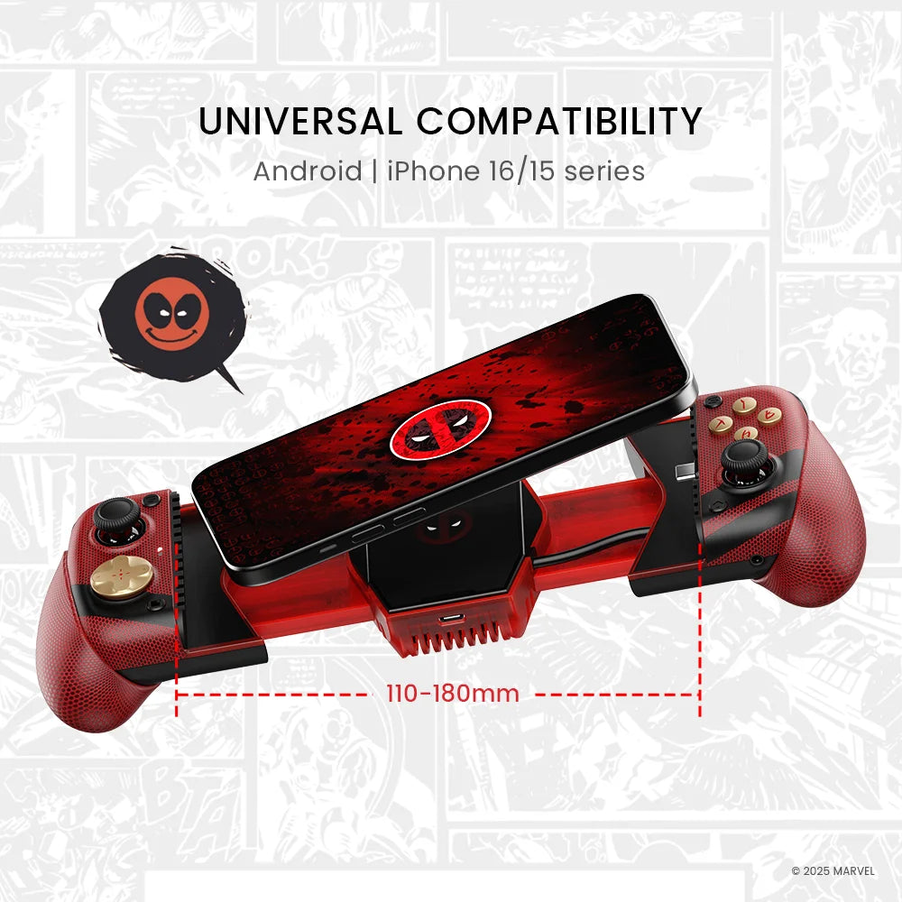 Deadpool Edition Mobile Controller | Type-C Wired Gamepad Gaming Accessories - The Eezee Shop