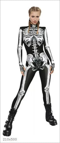 3D Skeleton Zentai Bodysuit | Couples Halloween Jumpsuit Halloween Costumes - The Eezee Shop