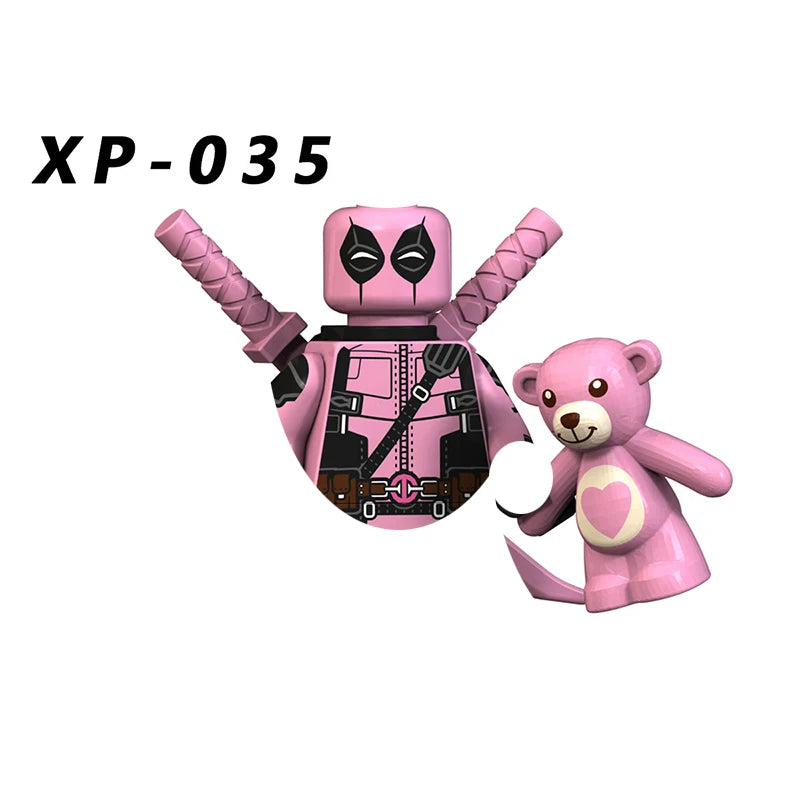 Deadpool Mini Building Block Figures | DIY Brick Toy Set Building Block Sets - The Eezee Shop