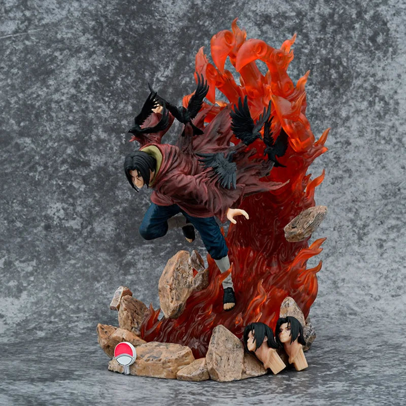 Itachi Uchiha Throne Figure | Naruto Crow Scene Statue Collectible Figures - The Eezee Shop