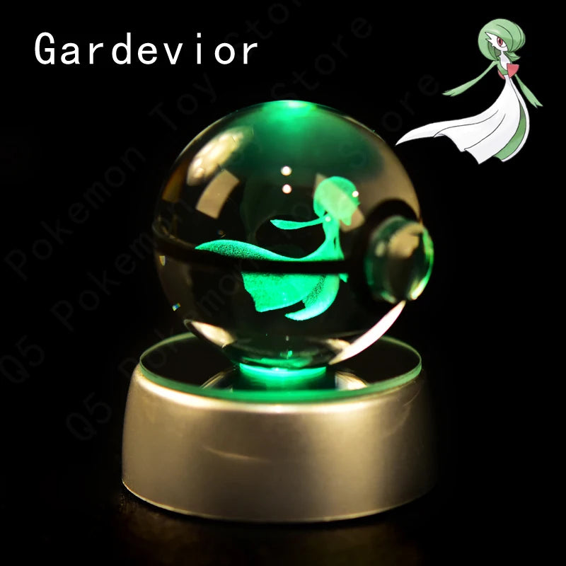 Pokemon 3D Crystal Ball Night Light | Mewtwo, Pikachu & Gengar Lamps & Night Lights - The Eezee Shop