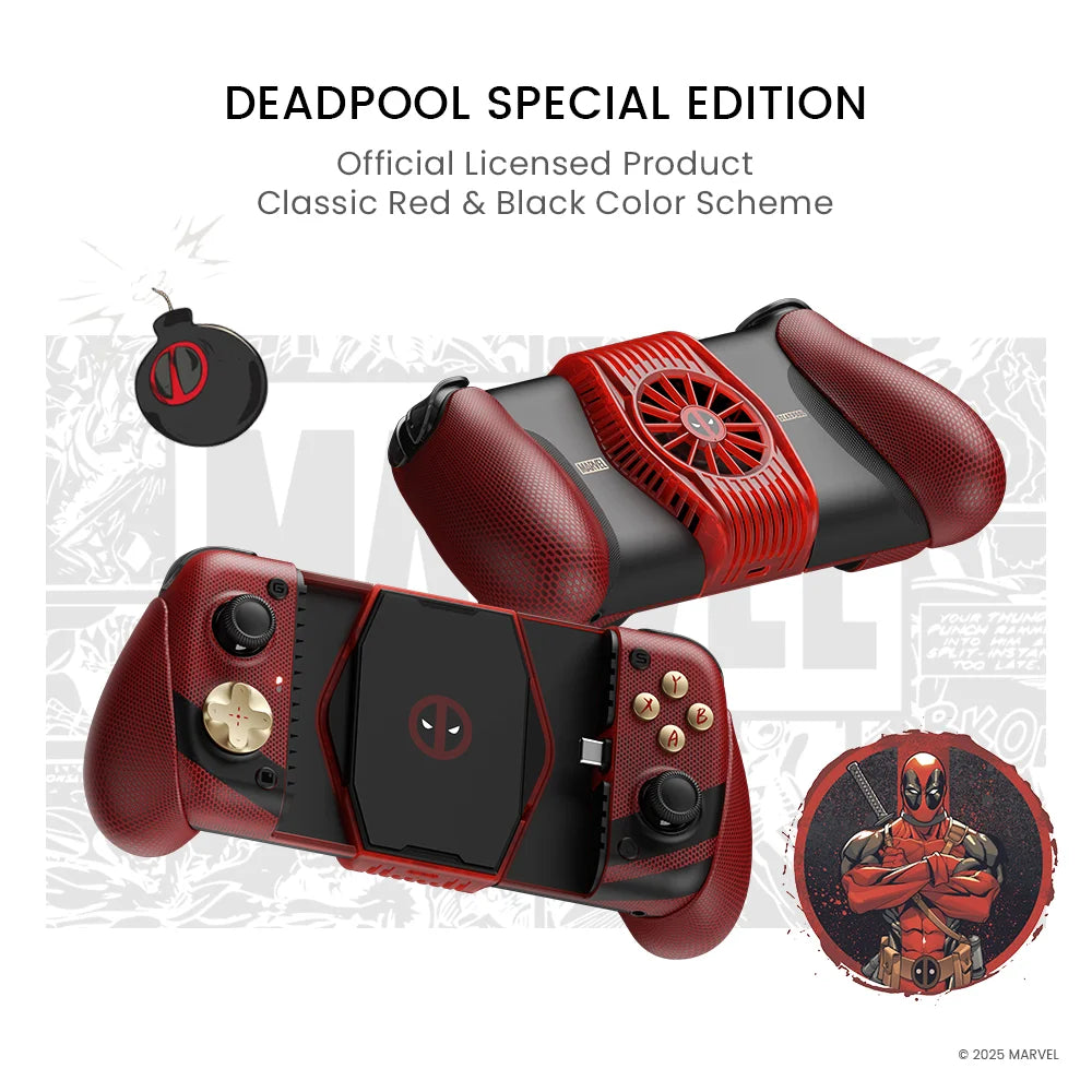 Deadpool Edition Mobile Controller | Type-C Wired Gamepad Gaming Accessories - The Eezee Shop