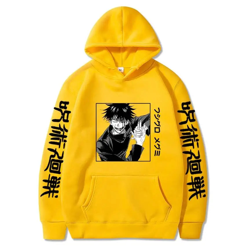 Megumi Fushiguro Hoodie | Jujutsu Kaisen Harajuku Pullover Hoodies & Sweatshirts - The Eezee Shop