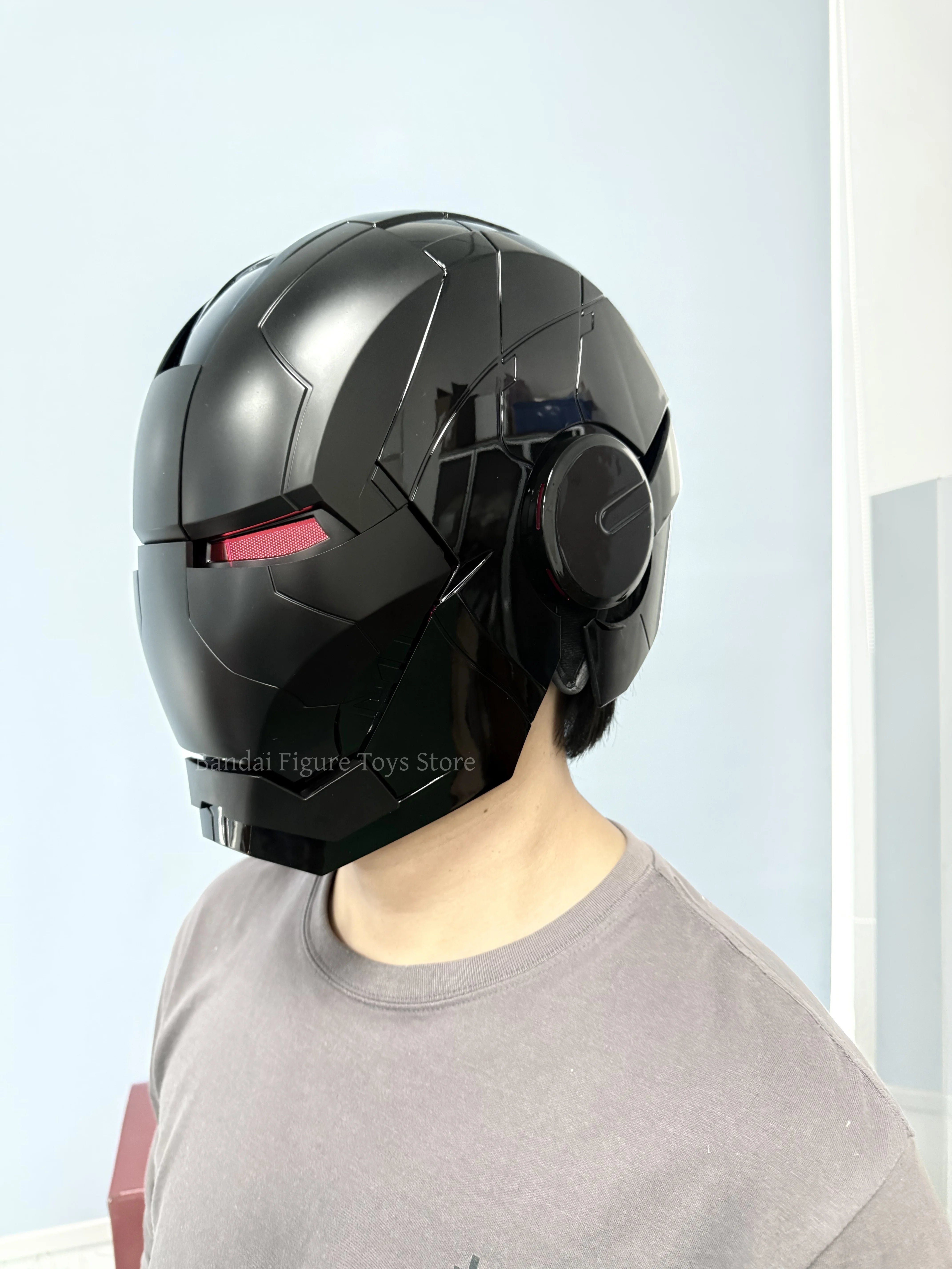 Black Iron Man Mk5 Helmet | Voice-Activated Wearable Helmet Cosplay Masks & Helmets - The Eezee Shop