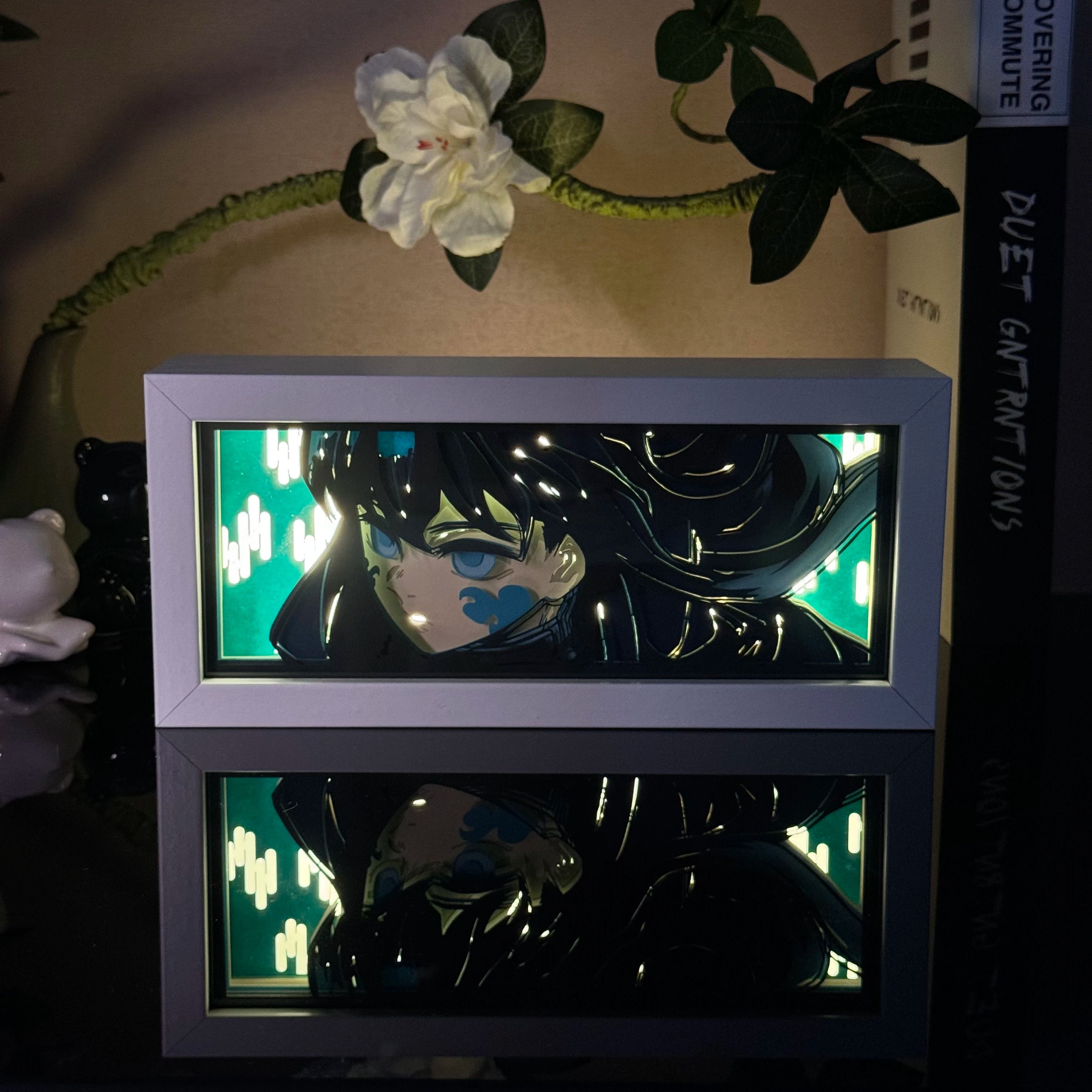 Anime Paper Carved Lamp | 3D LED Color Light Box Lamps & Night Lights - The Eezee Shop