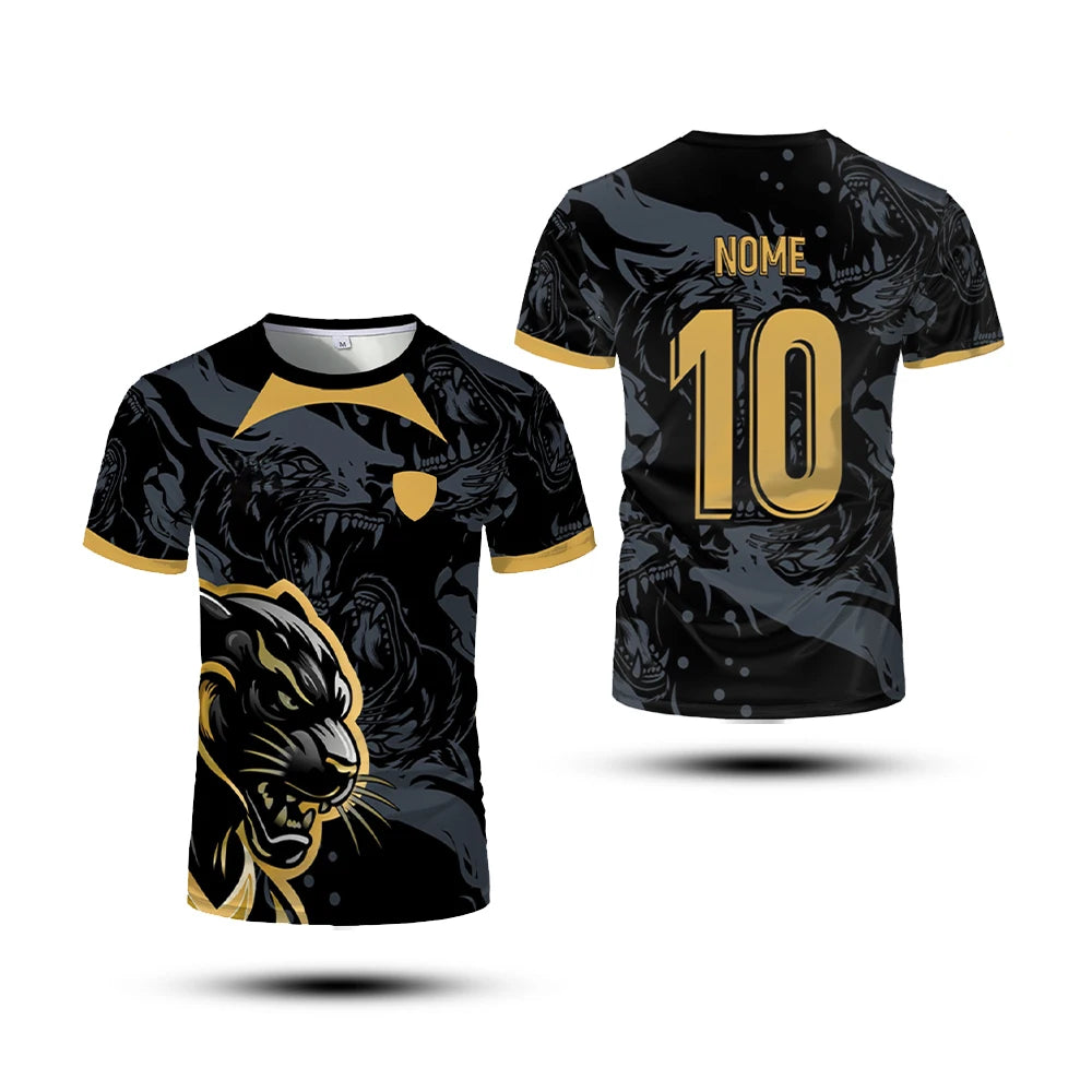 Black Panther Training Jersey | Quick-Dry Men's Sports Tee Gym & Compression Wear - The Eezee Shop