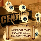 Eyeball LED String Lights | Battery Halloween Fairy Lights Halloween Lights - The Eezee Shop