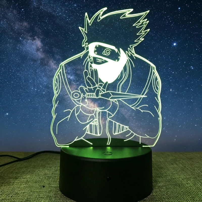 Naruto 3D LED Night Light | Akatsuki Kakashi Itachi Bedroom Lamp Lamps & Night Lights - The Eezee Shop