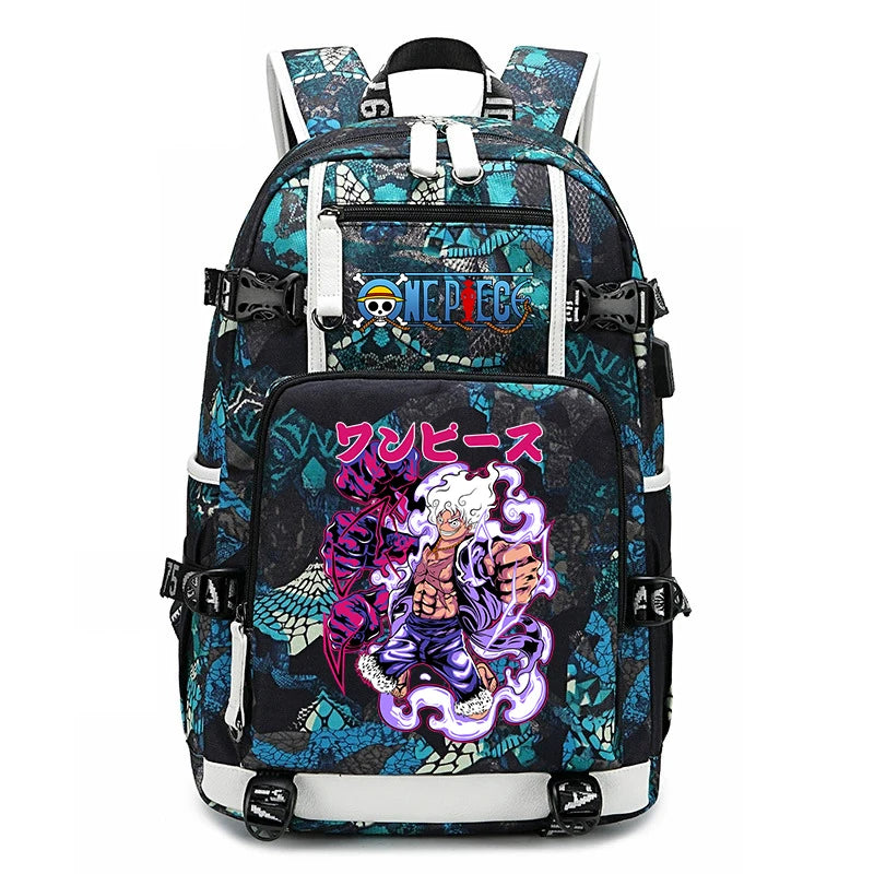 One Piece Luffy School Backpack | Large Capacity Bookbag Backpacks - The Eezee Shop