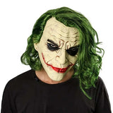 Bat Knight Clown Latex Mask with Green Hair | Horror Cosplay Halloween Masks - The Eezee Shop