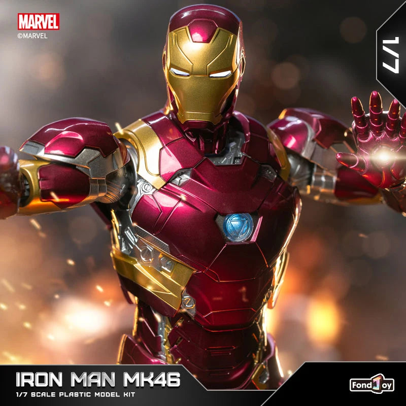 Iron Man MK46 1/7 Model Kit | 10" Light-Up Reactor Figure Collectible Figures - The Eezee Shop