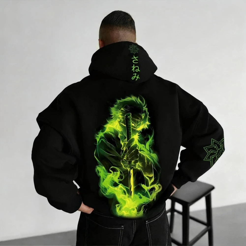 Demon Slayer Graphic Hoodie | Unisex Street Casual Pullover Hoodies & Sweatshirts - The Eezee Shop