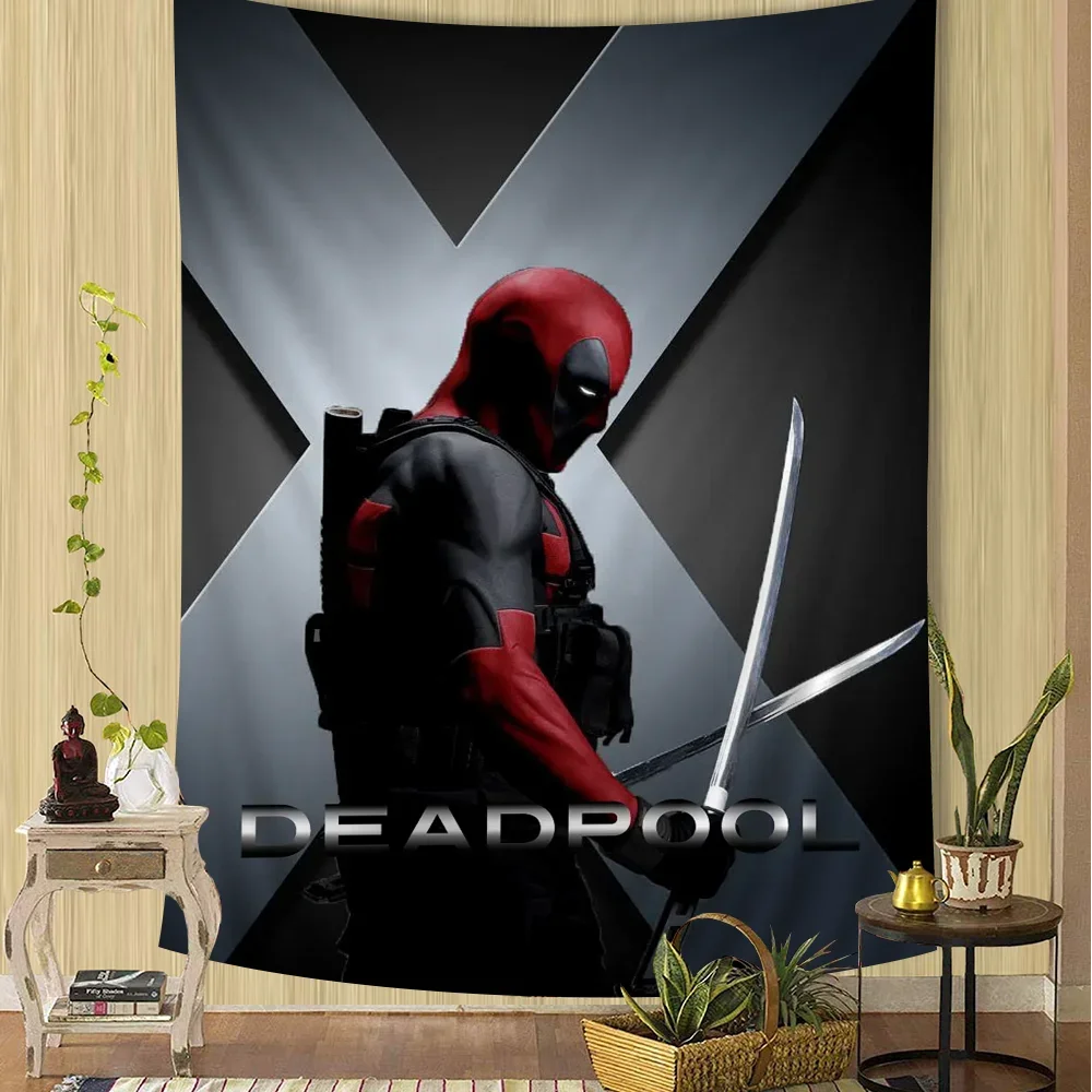 Deadpool Wall Tapestry | Large Hanging Dorm & Room Decor Wall Tapestries - The Eezee Shop