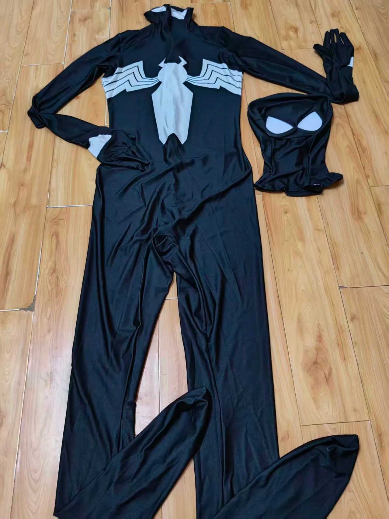 Black Venom Spandex Costume | Symbiote Zentai Bodysuit Cosplay Costumes - The Eezee Shop
