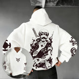 Trafalgar Law Cotton Hoodie | One Piece Graphic Pullover Hoodies & Sweatshirts - The Eezee Shop