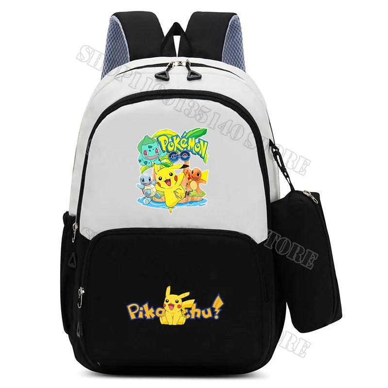 Anime Figure Print Backpack | Large Capacity Bag with Pencil Case Backpacks - The Eezee Shop