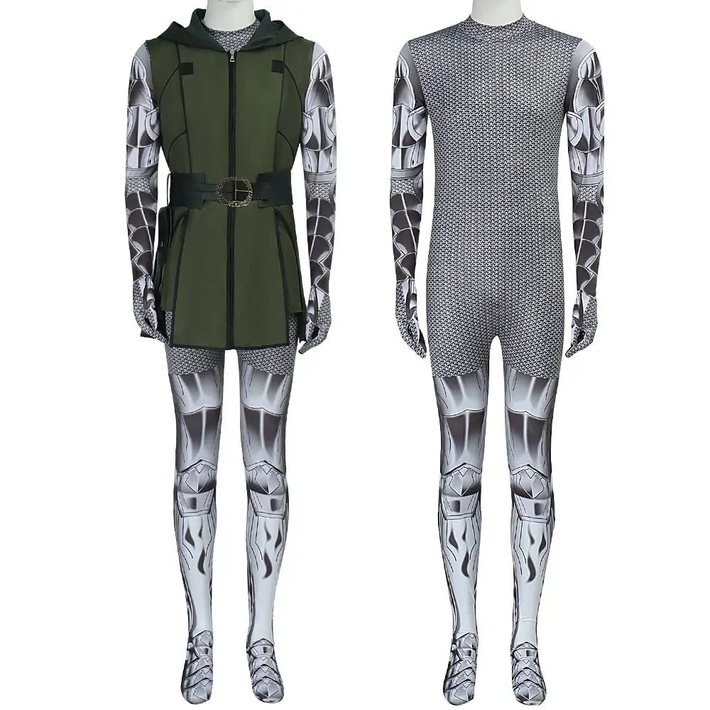 Doctor Doom Cosplay Costume | Green Vest Jumpsuit with Cape Set Cosplay Costumes - The Eezee Shop