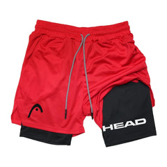 Anime Berserk Head Running Shorts Men Fitness Gym Training 2 in 1 Sports Quick Dry Workout Jogging Double Deck Summer Performance shorts - The Eezee Shop