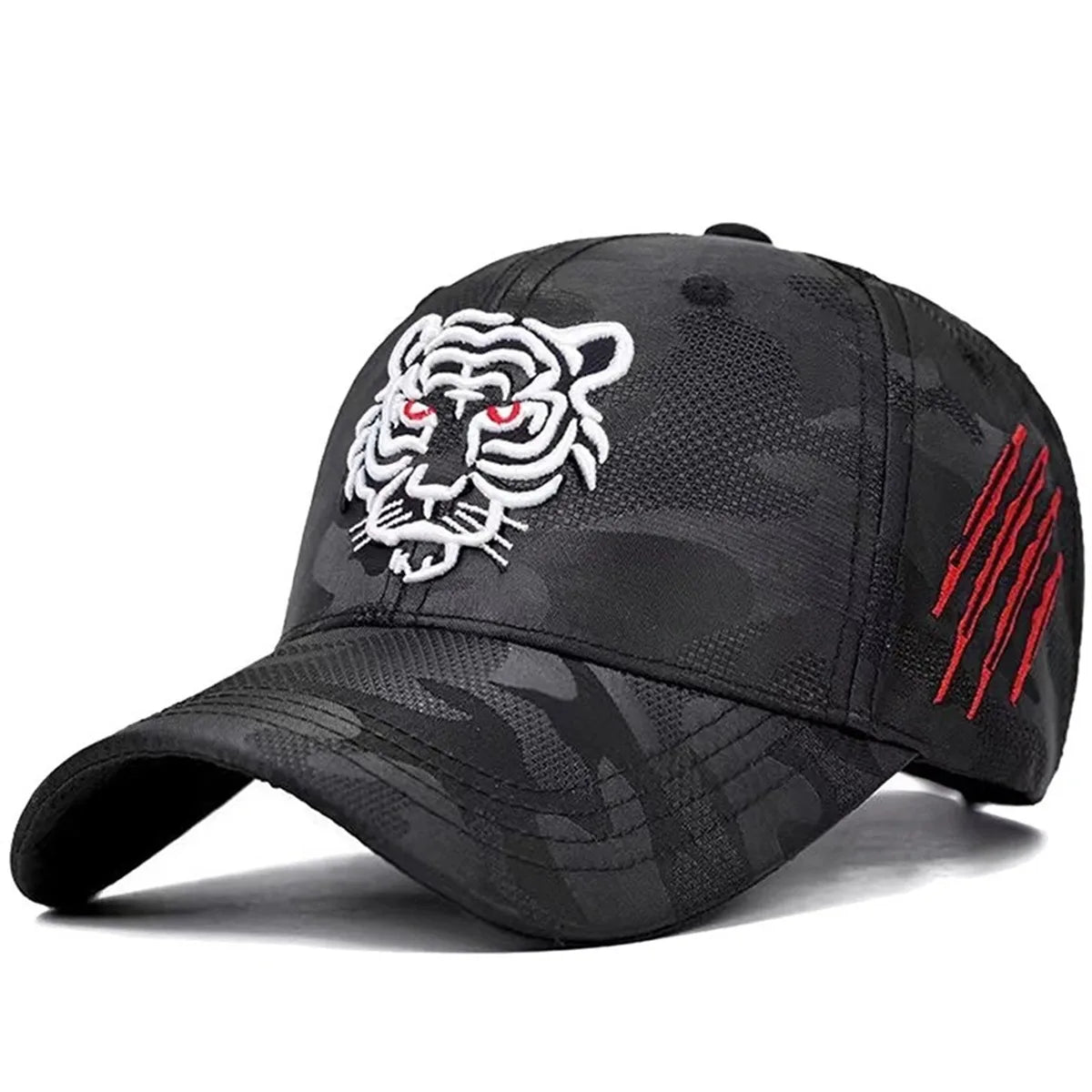 Tiger Embroidered Baseball Cap | Unisex Adjustable Casual Hat Hats & Beanies - The Eezee Shop