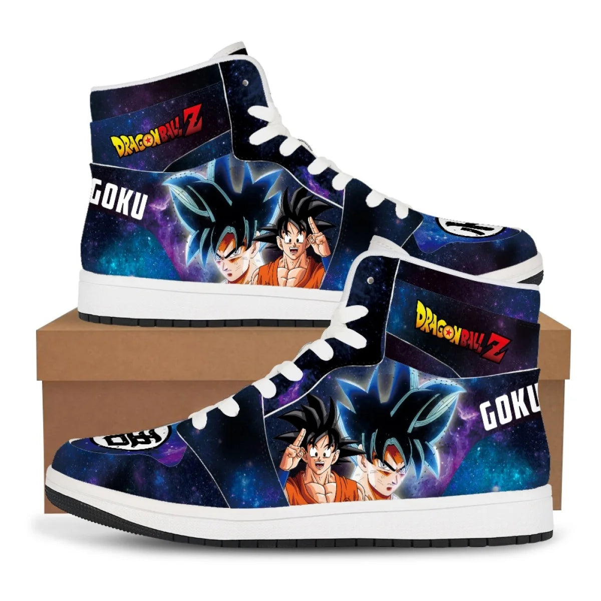 Goku High-Top Basketball Sneakers | Dragon Ball Z Casual Shoes Sneakers - The Eezee Shop