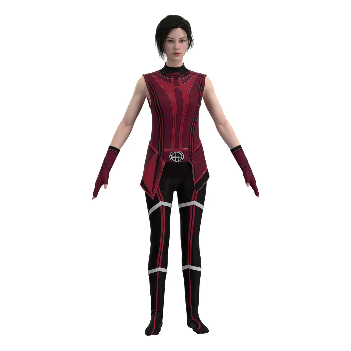 Scarlet Witch Cosplay Costume | Headpiece, Cloak & Pants Set Cosplay Costumes - The Eezee Shop