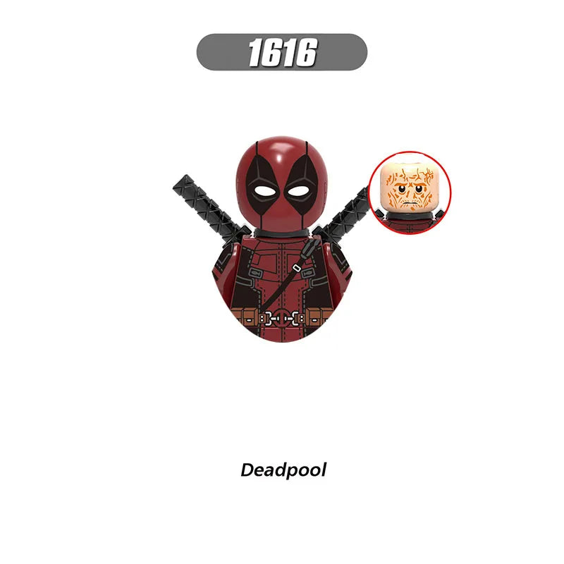 Deadpool Mini Building Block Figures | DIY Brick Toy Set Building Block Sets - The Eezee Shop