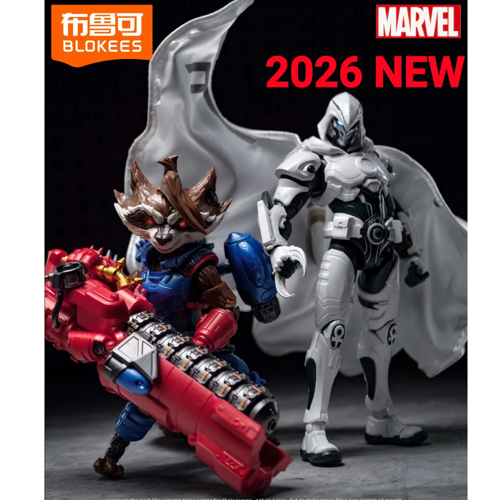 Marvel Rivals Rocket Raccoon & Moon Knight Building Blocks Building Block Sets - The Eezee Shop