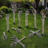 Skeleton Hands Ground Stakes | 6-Pack Graveyard Yard Decor Outdoor Halloween Decorations - The Eezee Shop