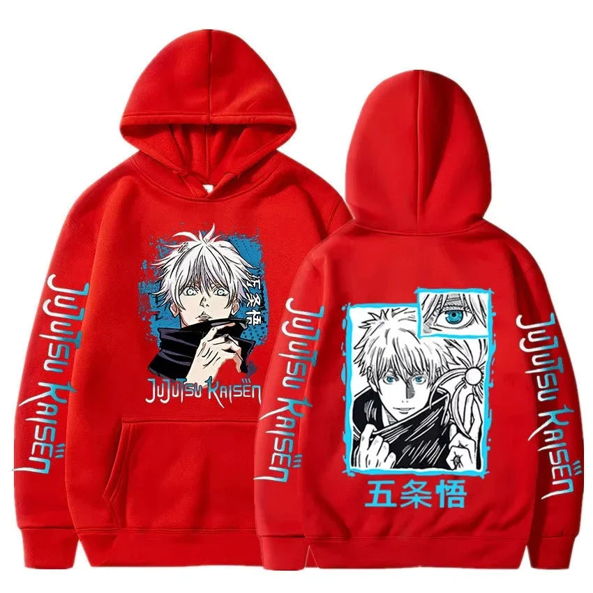 Satoru Gojo Oversized Hoodie | Jujutsu Kaisen Unisex Pullover Hoodies & Sweatshirts - The Eezee Shop