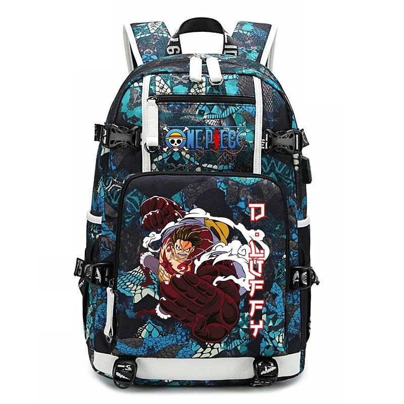 One Piece Luffy School Backpack | Large Capacity Bookbag Backpacks - The Eezee Shop