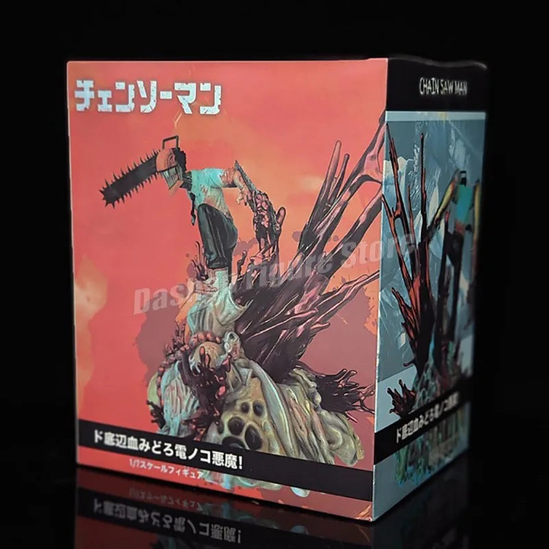 Denji & Pochita Figure | Chainsaw Man GK Statue Collectible Figures - The Eezee Shop