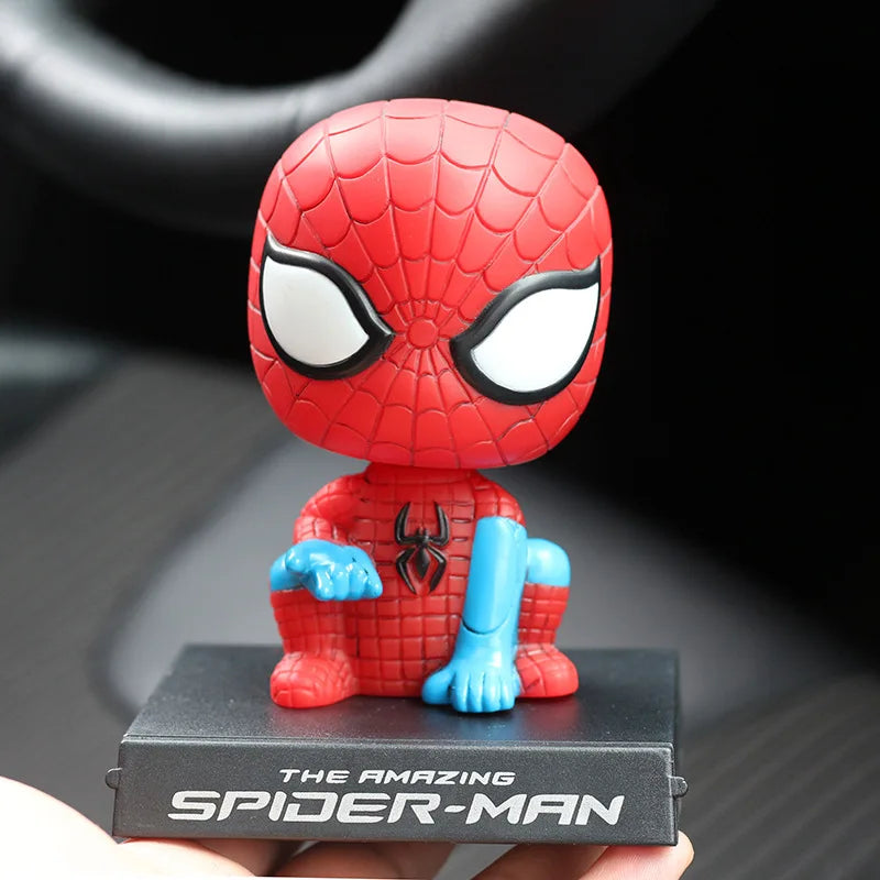 Deadpool & Spider-Man Bobblehead | Car Dashboard Decoration Car Accessories - The Eezee Shop