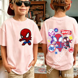 Kids Spider Hero Graphic Tee | Classic Character Print Shirt Graphic Tees - The Eezee Shop