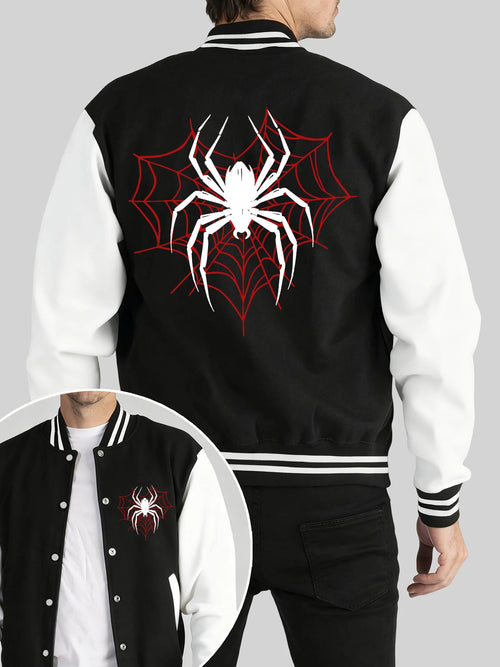Spiders On The Spider Web Print Man Loose Coat Hip Hop Comfy Jackets Other - The Eezee Shop