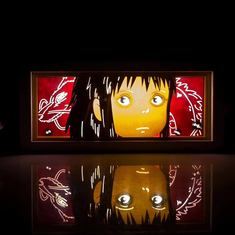 Anime Paper-Cut Light Box | Remote Control Color Night Light Lamps & Night Lights - The Eezee Shop