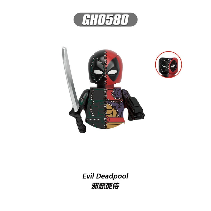 Deadpool Mini Building Block Figures | DIY Brick Toy Set Building Block Sets - The Eezee Shop