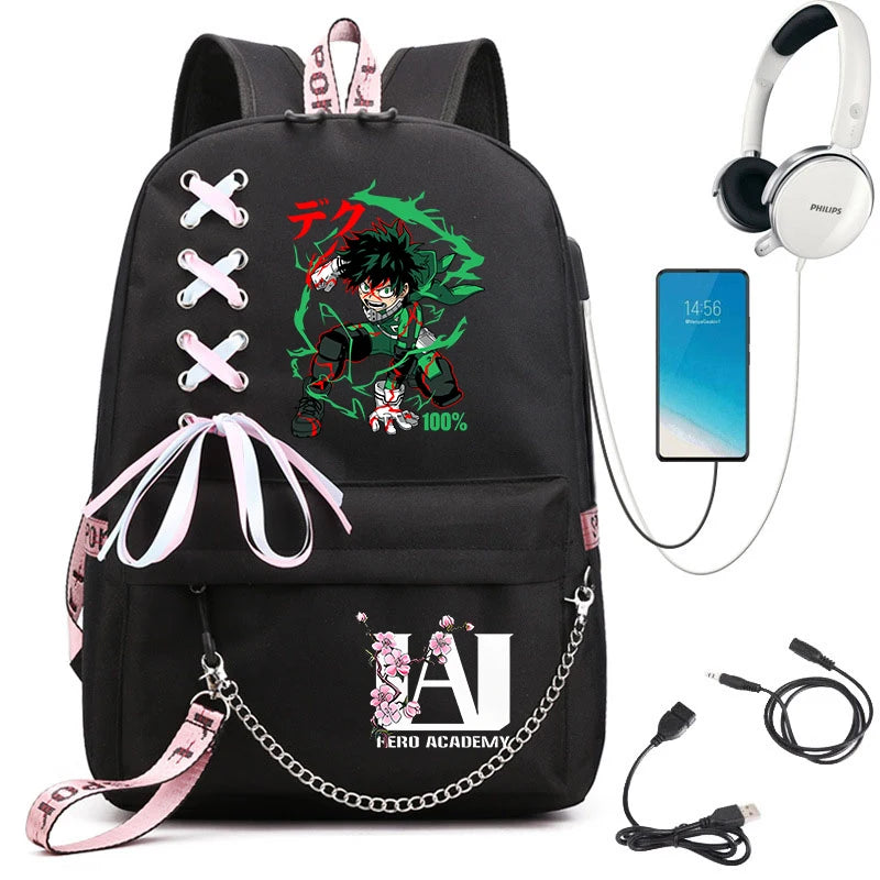 My Hero Academia Student Backpack | Lightweight Anime Daypack Backpacks - The Eezee Shop