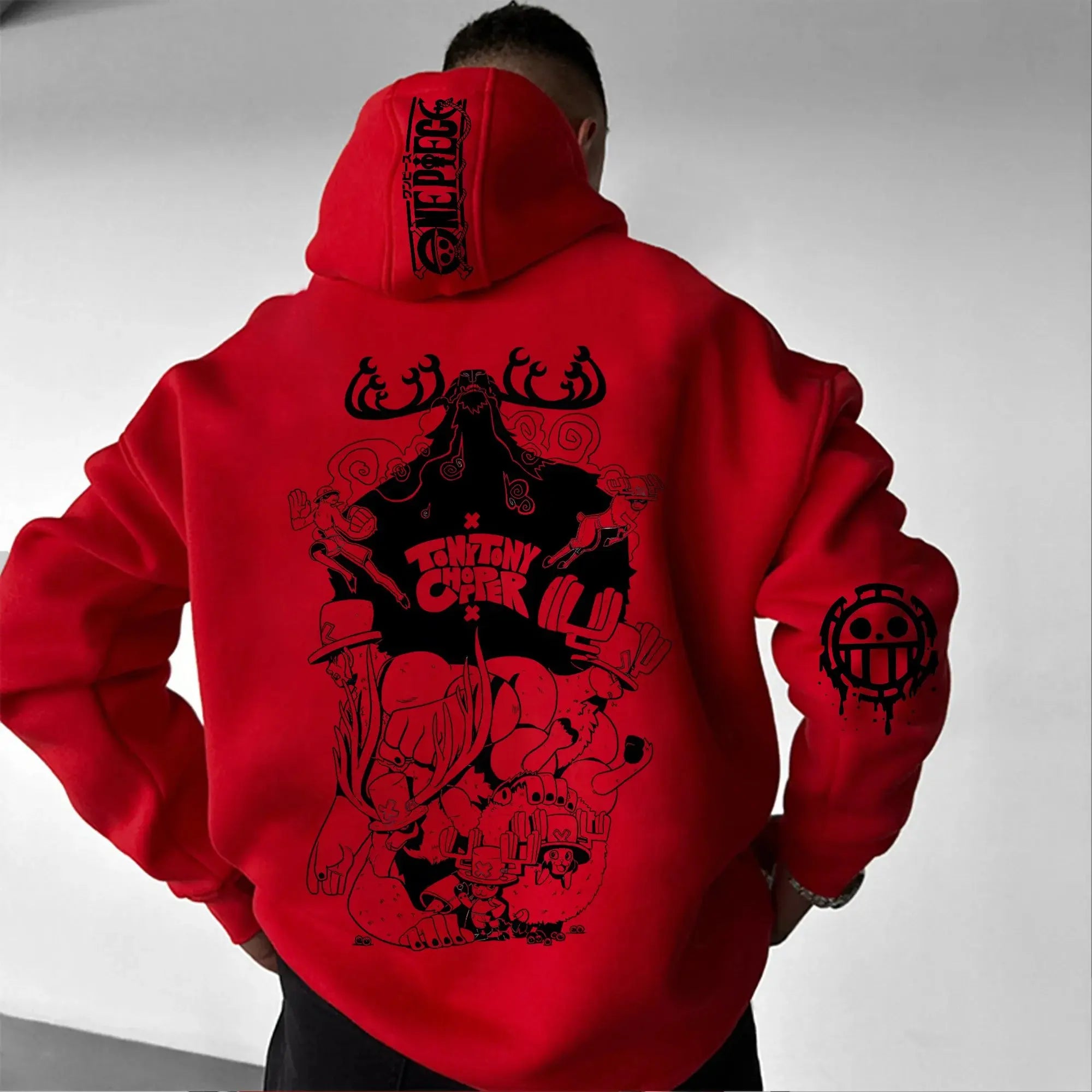 Tony Tony Chopper Graphic Hoodie | One Piece Pullover Hoodies & Sweatshirts - The Eezee Shop