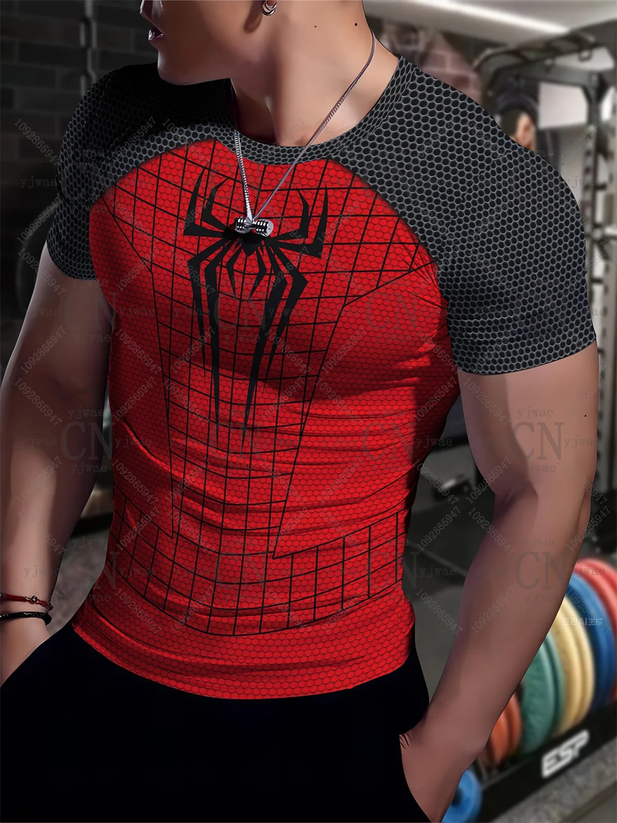 Spider Graphic Quick-Dry Sports Tee | Men's Training Top Gym & Compression Wear - The Eezee Shop
