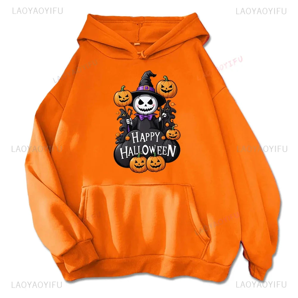 Trick or Treat Bat & Pumpkin Hoodie | Women's Halloween Pullover Hoodies & Sweatshirts - The Eezee Shop