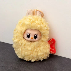 17cm Funny Labubu Plush Shrimp Outfit Set
