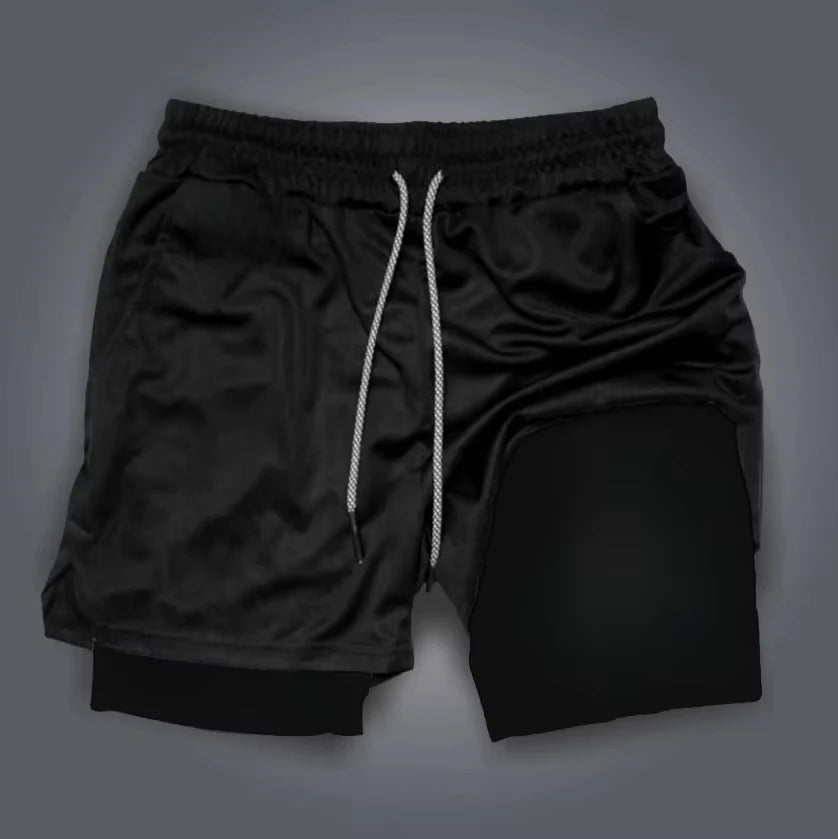 Pokemon 2-in-1 Sport Shorts | Unisex Double-Layer Gym Shorts Shorts - The Eezee Shop