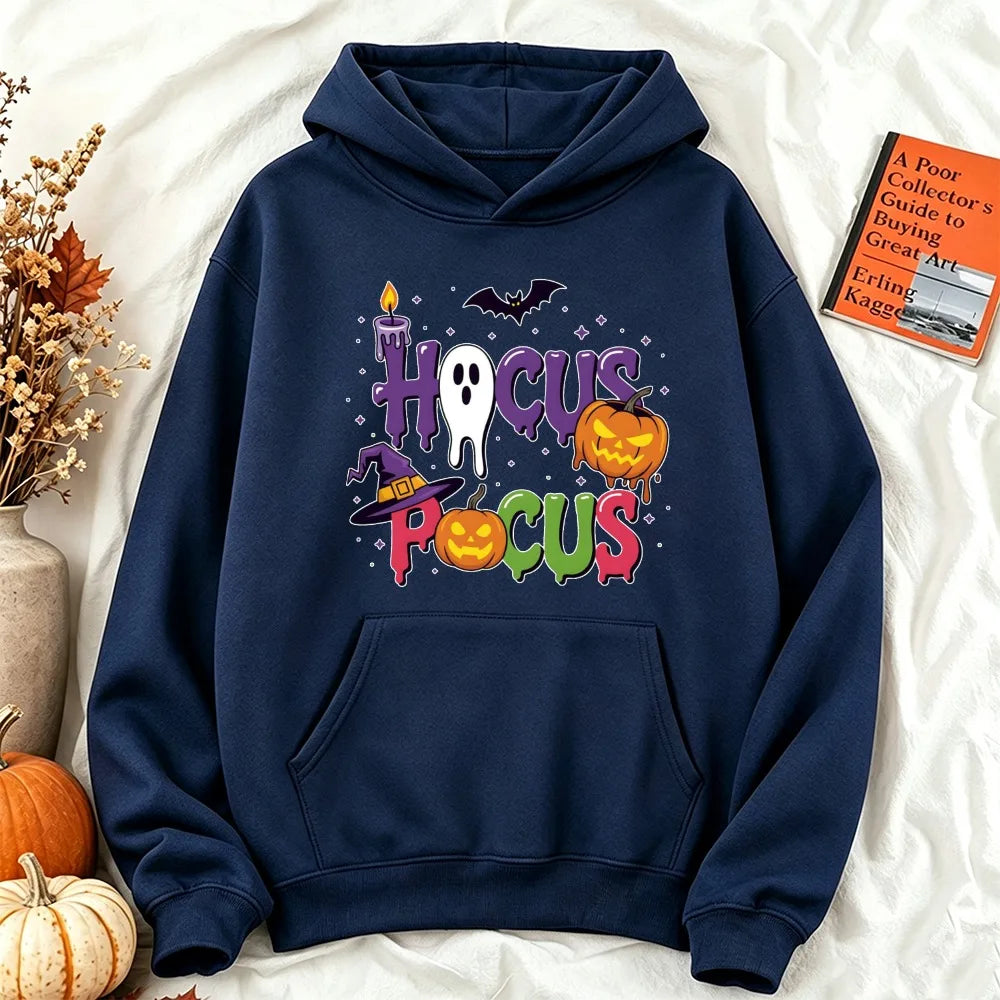 Vintage Hocus Pocus Ghost Pumpkin Hoodie | Women's Witchy Sweatshirt Hoodies & Sweatshirts - The Eezee Shop