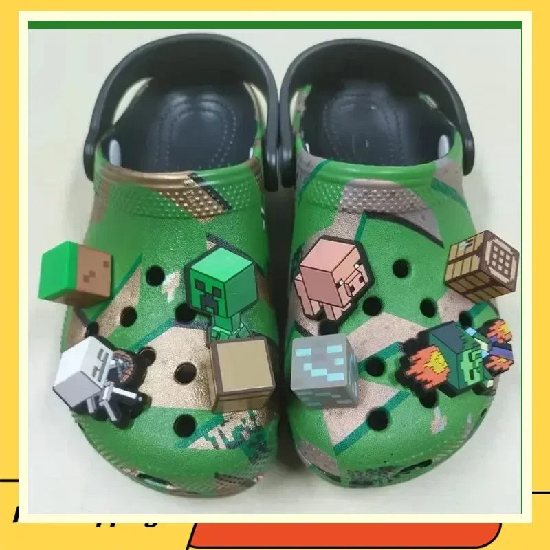 Minecraft Block World Clogs | Lightweight EVA Summer Sandals Slippers & Sandals - The Eezee Shop