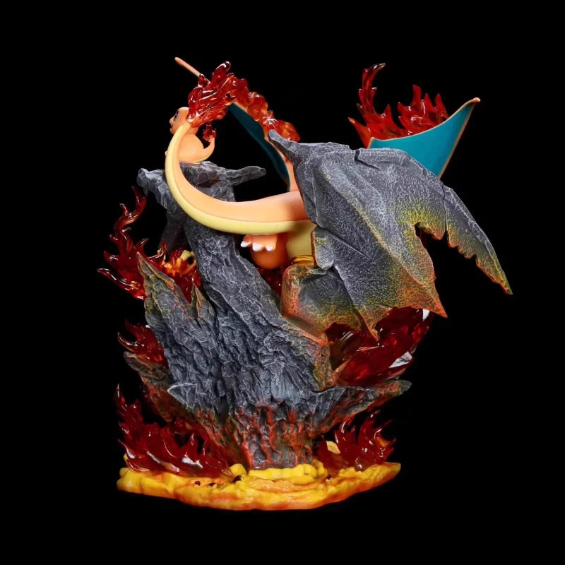 Charizard Light-Up 32cm Figure | Pokemon Fire Type Glowing Statue Collectible Figures - The Eezee Shop