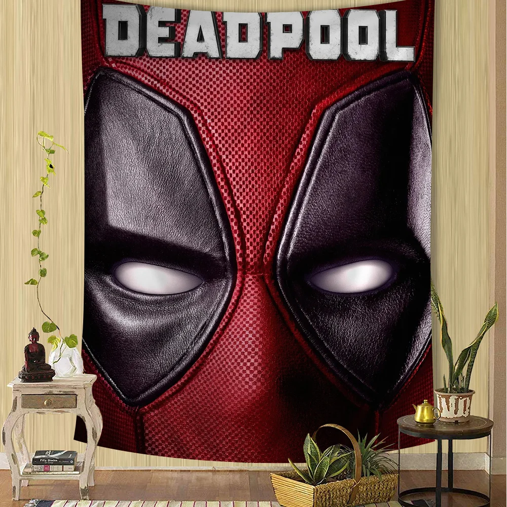 Deadpool Wall Tapestry | Large Hanging Dorm & Room Decor Wall Tapestries - The Eezee Shop